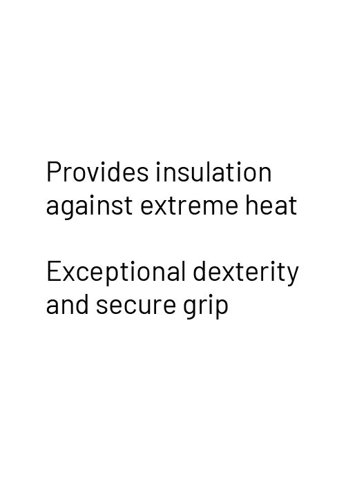 Provides Insulation Against Extreme Heat Text